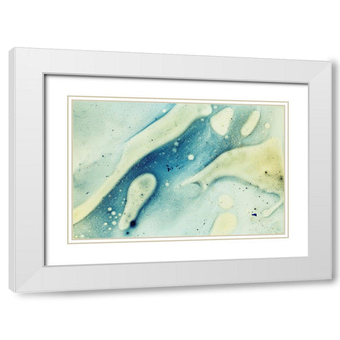 Paint-oil and water White Modern Wood Framed Art Print with Double Matting by Muench, Zandria