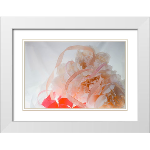 Flowers and light White Modern Wood Framed Art Print with Double Matting by Muench, Zandria
