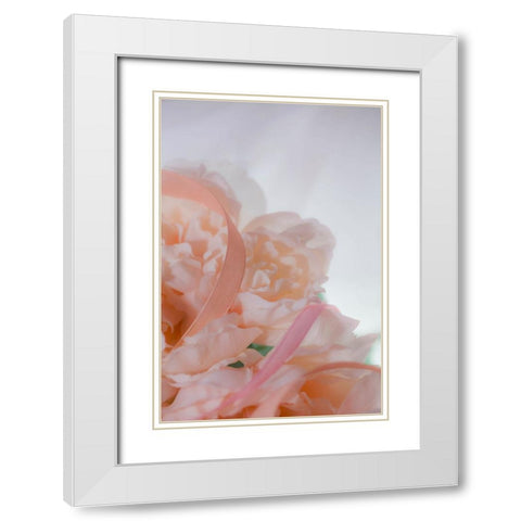 Flowers and light White Modern Wood Framed Art Print with Double Matting by Muench, Zandria
