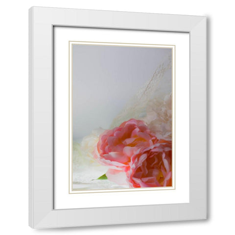 Flowers and light White Modern Wood Framed Art Print with Double Matting by Muench, Zandria