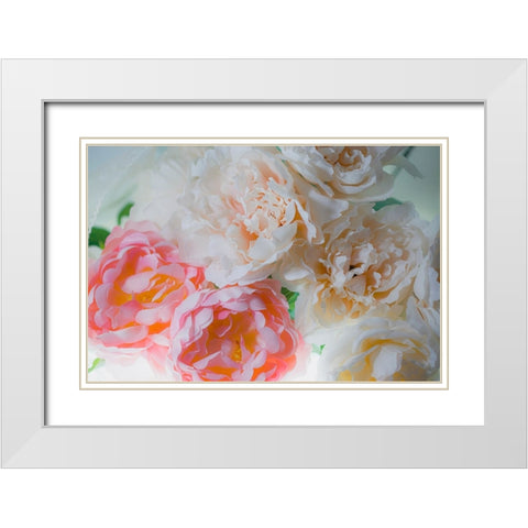 Flowers and light White Modern Wood Framed Art Print with Double Matting by Muench, Zandria