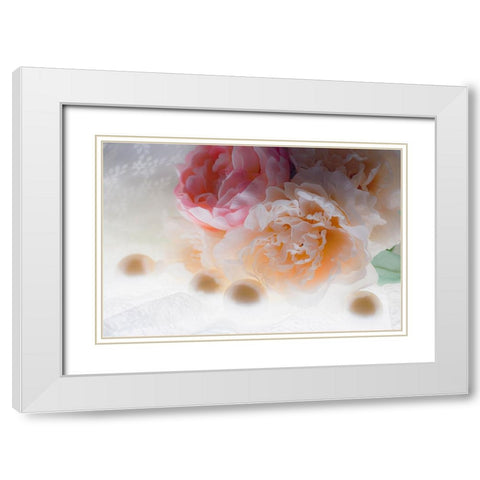 Flowers and light White Modern Wood Framed Art Print with Double Matting by Muench, Zandria