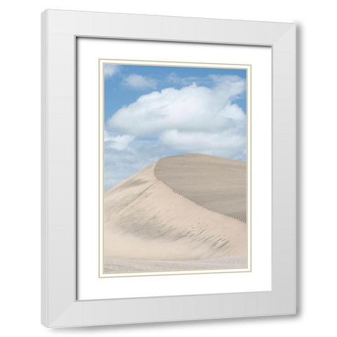 Fiji-Viti Levu Sand dunes White Modern Wood Framed Art Print with Double Matting by Merrill Images