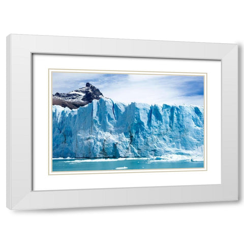 Argentina-Santa Cruz Los Glaciares National Park White Modern Wood Framed Art Print with Double Matting by Molinari, Michele