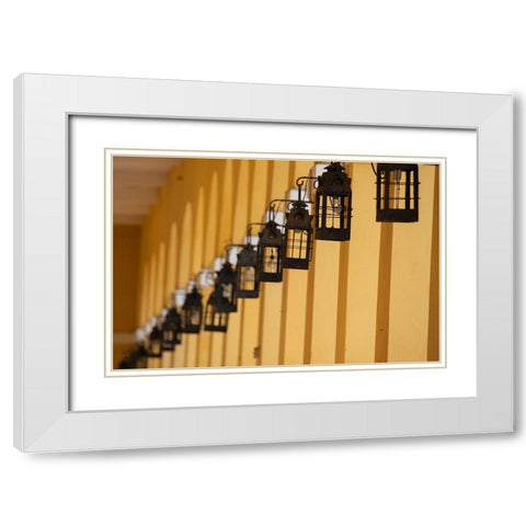 South America-Colombia-Cartagena Las Bovedas-once dungeons White Modern Wood Framed Art Print with Double Matting by Hopkins, Cindy Miller