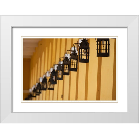 South America-Colombia-Cartagena Las Bovedas-once dungeons White Modern Wood Framed Art Print with Double Matting by Hopkins, Cindy Miller