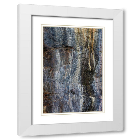 Pattern in rock cliffs of Genovesa Island-Galapagos Islands-Ecuador White Modern Wood Framed Art Print with Double Matting by Jones, Adam