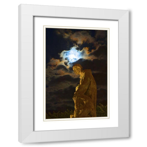 Mexico, The Jardin, Fray Juan de San Miguel White Modern Wood Framed Art Print with Double Matting by Rotenberg, Nancy