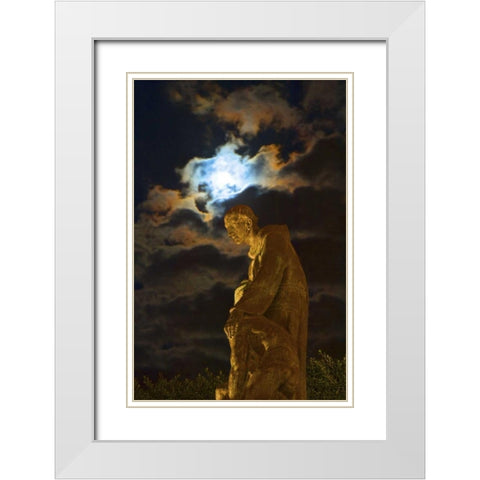 Mexico, The Jardin, Fray Juan de San Miguel White Modern Wood Framed Art Print with Double Matting by Rotenberg, Nancy