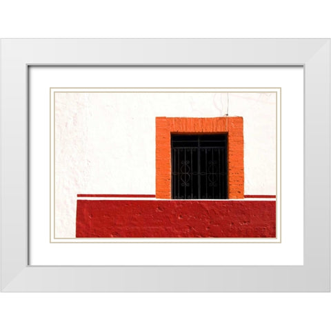 Mexico, Cabo San Lucas Detail of window White Modern Wood Framed Art Print with Double Matting by Ross, Nancy ,  Steve