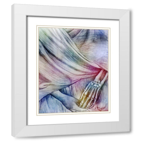 Mexico Poster for Day of The Dead celebration White Modern Wood Framed Art Print with Double Matting by Rotenberg, Nancy