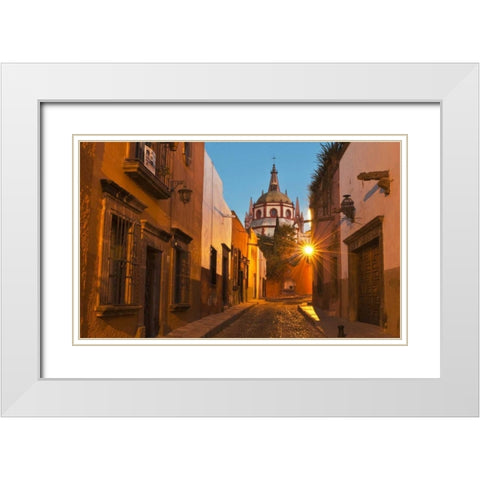 San Miguel de Allende, Mexico White Modern Wood Framed Art Print with Double Matting by Rotenberg, Nancy