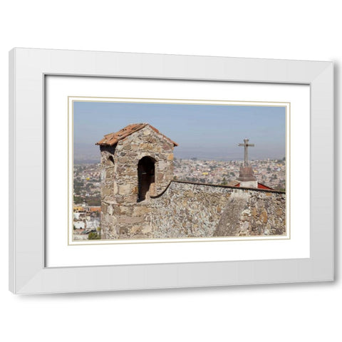 Mexico, San Miguel de Allende View of the city White Modern Wood Framed Art Print with Double Matting by Paulson, Don