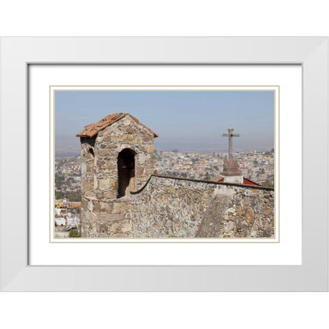 Mexico, San Miguel de Allende View of the city White Modern Wood Framed Art Print with Double Matting by Paulson, Don