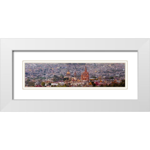Mexico, San Miguel de Allende White Modern Wood Framed Art Print with Double Matting by Paulson, Don