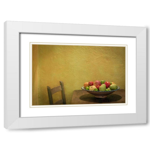 Mexico, San Miguel de Allende Fruit bowl White Modern Wood Framed Art Print with Double Matting by Paulson, Don