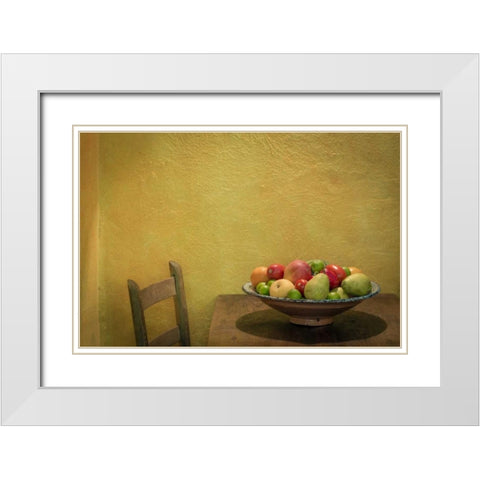 Mexico, San Miguel de Allende Fruit bowl White Modern Wood Framed Art Print with Double Matting by Paulson, Don