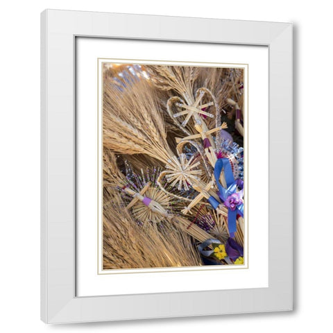 Mexico Decorations for Palm Sunday White Modern Wood Framed Art Print with Double Matting by Paulson, Don