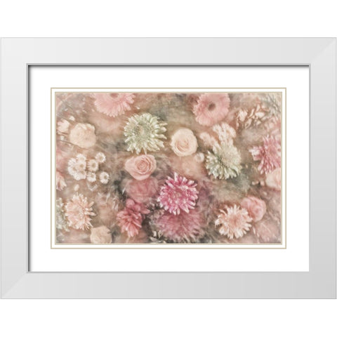 Mexico Abstract of a flower arrangement White Modern Wood Framed Art Print with Double Matting by Paulson, Don