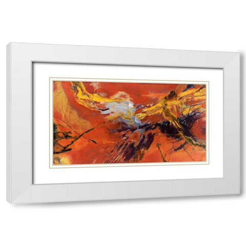 USA, Arizona Close-up of petrified wood White Modern Wood Framed Art Print with Double Matting by Kirkland, Dennis