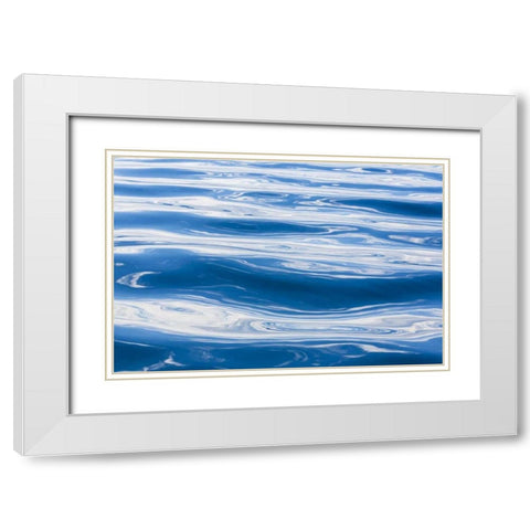 USA, Alaska Water abstract White Modern Wood Framed Art Print with Double Matting by Paulson, Don