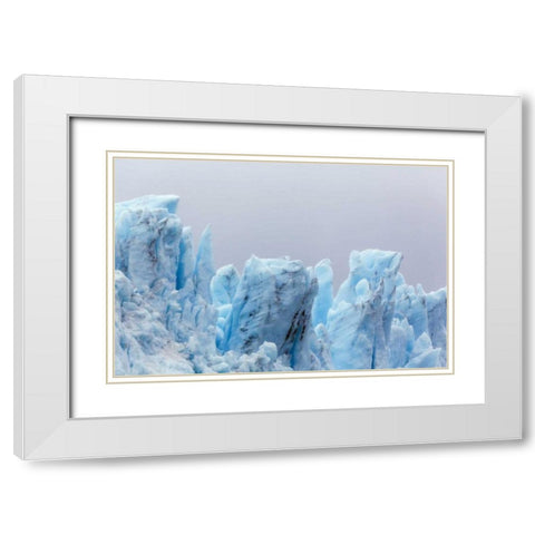 Alaska, Glacier Bay NP Margerie Glacier White Modern Wood Framed Art Print with Double Matting by Paulson, Don