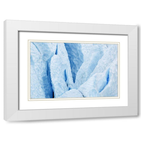 USA, Alaska Matanuska Glacier close-up White Modern Wood Framed Art Print with Double Matting by Bush, Marie