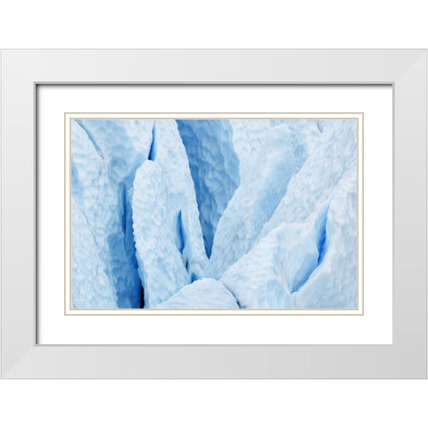 USA, Alaska Matanuska Glacier close-up White Modern Wood Framed Art Print with Double Matting by Bush, Marie