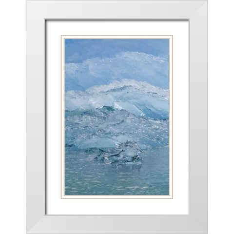 USA, Alaska, Endicott Arm Blue ice and icebergs White Modern Wood Framed Art Print with Double Matting by Paulson, Don