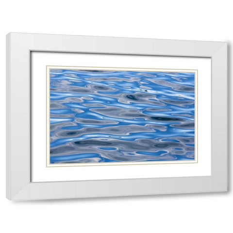 USA, Alaska Water abstract White Modern Wood Framed Art Print with Double Matting by Paulson, Don
