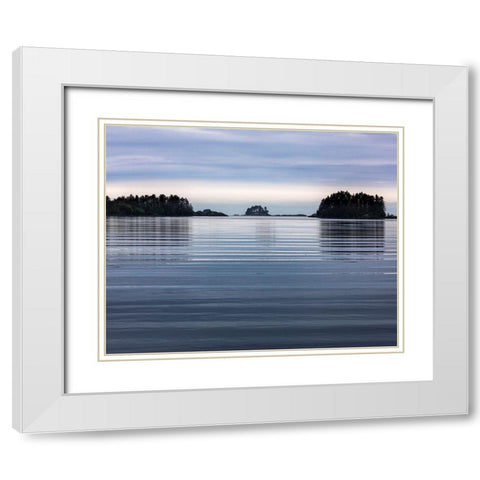 Alaska Composite of seascape in Gulf of Alaska  White Modern Wood Framed Art Print with Double Matting by Jaynes Gallery
