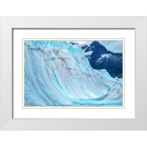 Mendenhall Glacier-Juneau-Alaska-USA White Modern Wood Framed Art Print with Double Matting by Engelbrecht, Jim