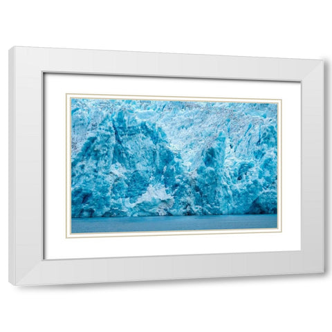 LeConte glacier-LeConte Bay-Alaska-USA White Modern Wood Framed Art Print with Double Matting by Engelbrecht, Jim