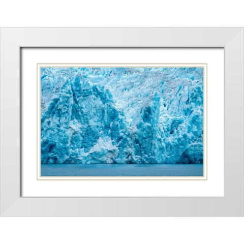LeConte glacier-LeConte Bay-Alaska-USA White Modern Wood Framed Art Print with Double Matting by Engelbrecht, Jim