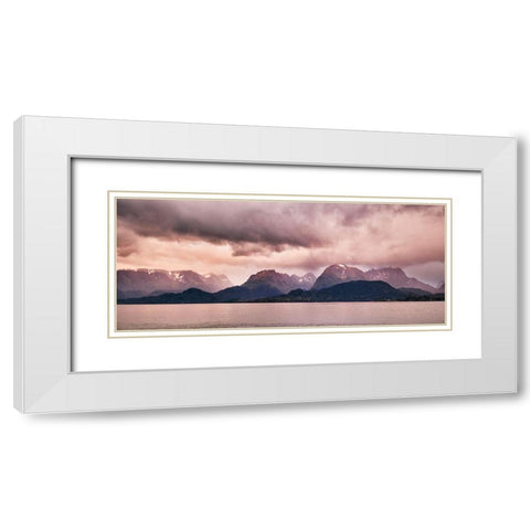 Homer Dusk-Alaska White Modern Wood Framed Art Print with Double Matting by Ford, John