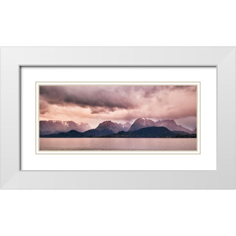Homer Dusk-Alaska White Modern Wood Framed Art Print with Double Matting by Ford, John