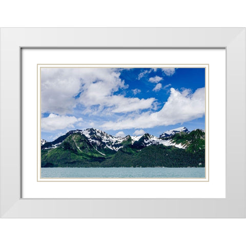 Resurrection Bay-Seward-Alaska White Modern Wood Framed Art Print with Double Matting by Richardson, Larry