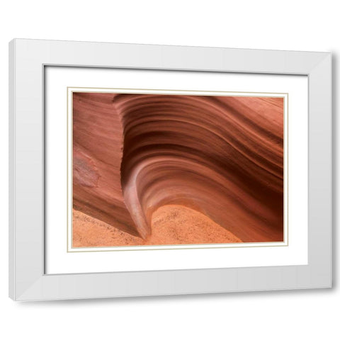 Arizona, Canyon X Formation in sandstone rock White Modern Wood Framed Art Print with Double Matting by Paulson, Don