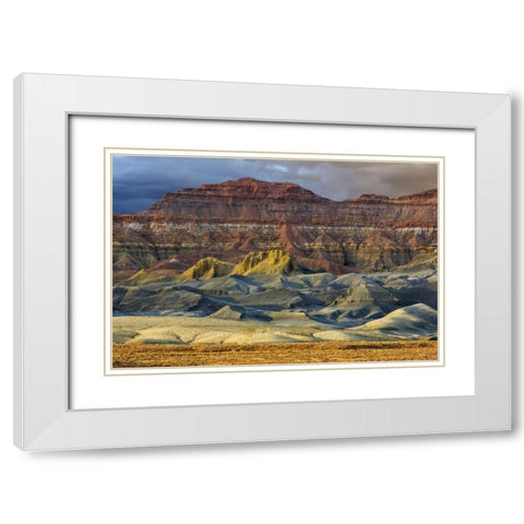 Arizona Landscape in Glen Canyon NRA White Modern Wood Framed Art Print with Double Matting by Paulson, Don
