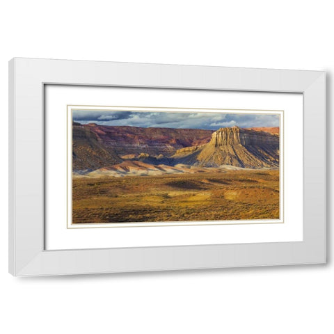 Arizona Landscape in Glen Canyon NRA White Modern Wood Framed Art Print with Double Matting by Paulson, Don