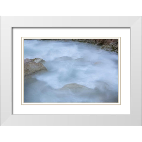 Arizona, Grand Canyon NP Havasu Creek White Modern Wood Framed Art Print with Double Matting by Grall, Don