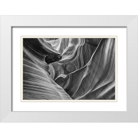 Antelope Canyon-Arizona White Modern Wood Framed Art Print with Double Matting by Ford, John