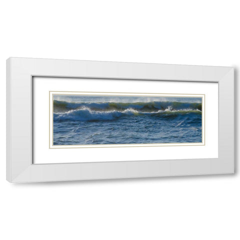 Large Waves on Rockaway Beach-Pacifica-California-USA White Modern Wood Framed Art Print with Double Matting by Miller, Anna