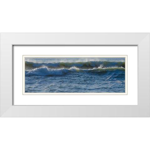 Large Waves on Rockaway Beach-Pacifica-California-USA White Modern Wood Framed Art Print with Double Matting by Miller, Anna