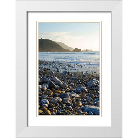 Rockaway Beach-Pacifica-California-USA White Modern Wood Framed Art Print with Double Matting by Miller, Anna