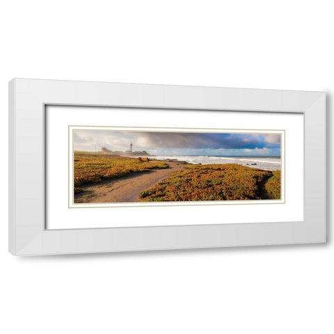 Big Sur Area-California-USA White Modern Wood Framed Art Print with Double Matting by Miller, Anna