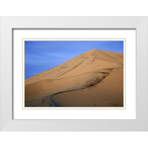 CA, Death Valley NP, Eureka Sand Dunes White Modern Wood Framed Art Print with Double Matting by Flaherty, Dennis