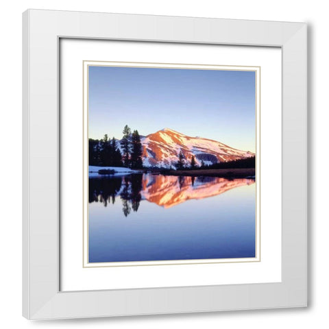 California, Sierra Nevada, Mammoth Peak White Modern Wood Framed Art Print with Double Matting by Talbot Frank, Christopher