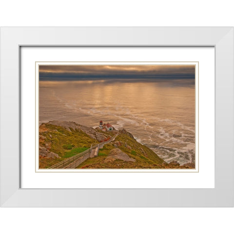 Usa-California Point Reyes Light White Modern Wood Framed Art Print with Double Matting by Sederquist, Betty