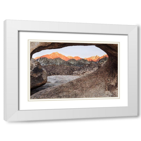 Mosaic Arch-California White Modern Wood Framed Art Print with Double Matting by Ford, John